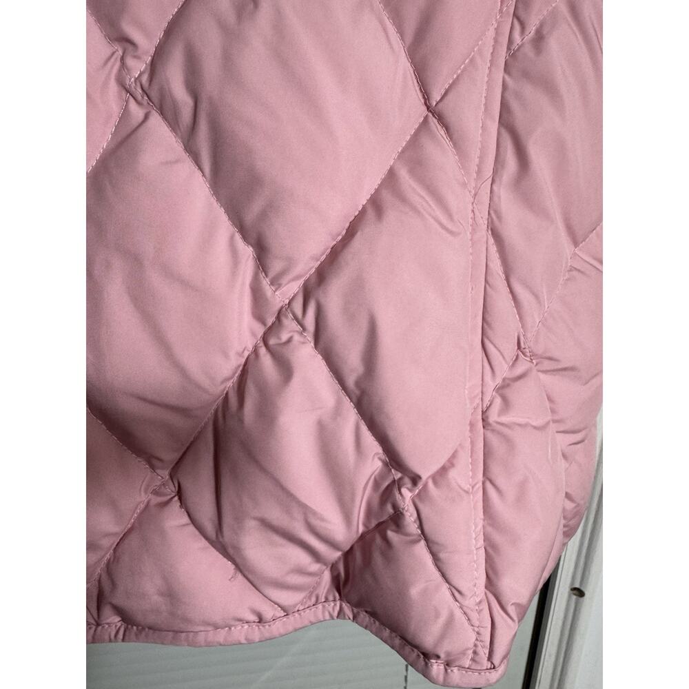 Pendleton Quilted Vest Women’s Pink Sz XL Down Feather Filling Full Zip Pockets - Picture 4 of 8